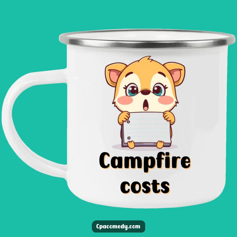 Funny Ledger Animal Camping Mug: Shocked Outdoorsy Humor Gift