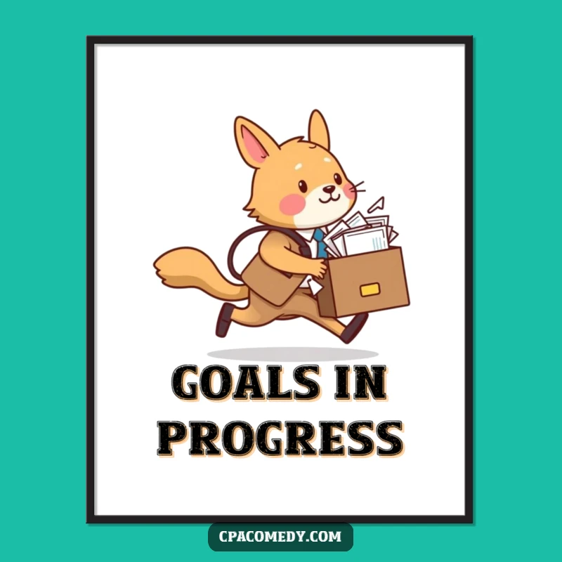 Funny Animal Work Life Art Print - Hilarious Wall Decor & Gift Idea