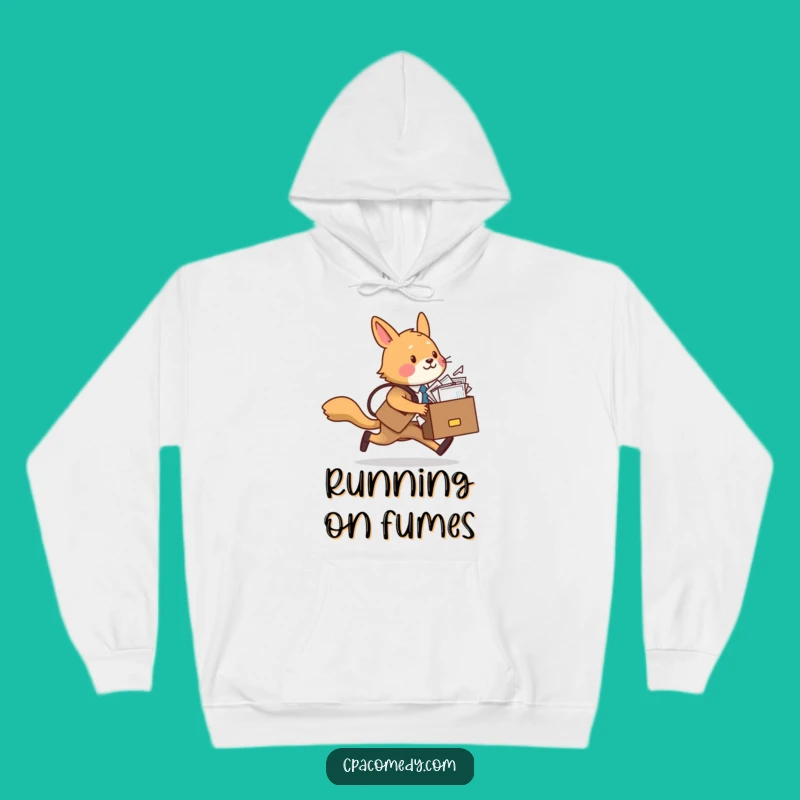 Funny Animal Overwhelmed Hoodie - Cozy & Hilarious Gift for Stressed Souls