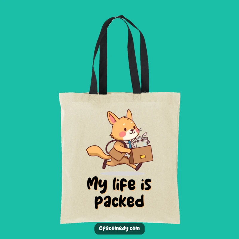 Funny Animal Errands Tote Bag - Hilarious & Handy Gift for the Busy Bee